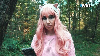 Cute lesbian got lost in the forest and ran into a forester's dick.