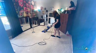 Vacuuming Carpet Powder