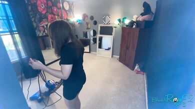 Vacuuming Carpet Powder