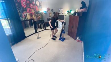 Vacuuming Carpet Powder