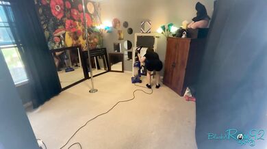 Vacuuming Carpet Powder