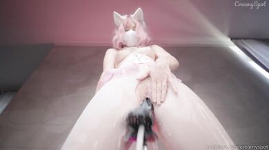 Big Ass Kitty-Girl In White Pantyhose Gets Her Pussy Stretched by BBC