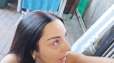Mi I bang the neighbor while she lays naked in the garden. Pt1
