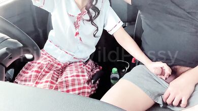 Pinay Highschool Outdoor Car Adventure With A Stranger