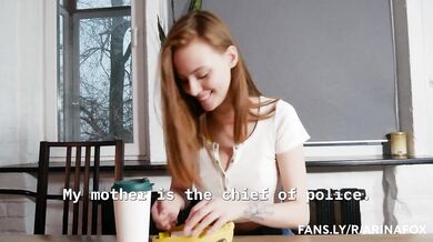 Playing with a school friend in Scrabble. Fuck on the table - FoxyElf - POV - doggystyle missionary