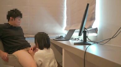 【個人撮影】#32 エンW不倫CH またまたやっちゃいました。リアルリモート会議中のぺろぺろ奉仕。。生挿入して中出しする不倫カップルの日常／Japanese amateur /日本人/japanes