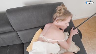 While my parents aren't home, my stepsister is servicing my big dick - MariMoore