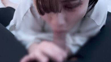 立ちフェラでギンギンにさせて最後は精子をごっくん cum in mouth gokkun