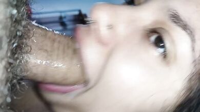lots of saliva and spit in this torturous blowjob, lucky guy‍