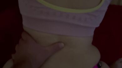 My Best Friend Blowjob My Dick and I Fucked her in Front of the Mirror GYM Pants