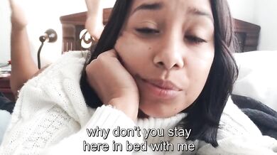 JOI dont go to work and cum on my face (romantic subtitled)