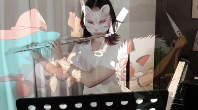 Princess Mononoke / Joe Hisaishi (Theme from Princess Mononoke) [Flute] / Squirting Office Lady