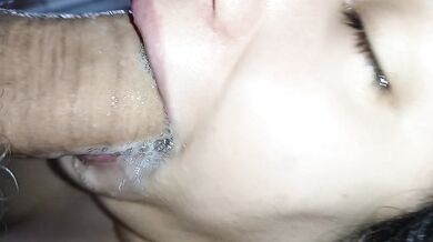 blowjob asmr drooling with lots of spit, this bitch knows how to suck????