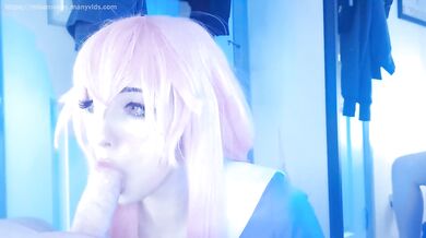 honry yandere girl gives rough blowjob, bounces her big ass in reverse cowgirl, multiple cum on ass