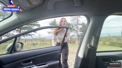 Hot Hitchhiker With Amazing Ass And Tits Paid The Ride By Sitting On Dick With Her Anal Hole