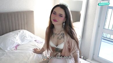 My stepsister cheated on her groom and let him fuck her creamy asshole in unusual flexible positions