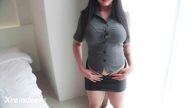 Busty Secretary Does A Great Job With Huge Cum On Her Face - Xreindeers