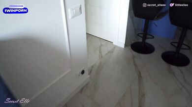 Shy Stepson Fucks His Step Moms In The Shower / Unexpected HARD Fuck with Cum in Mouth - Secret Elle