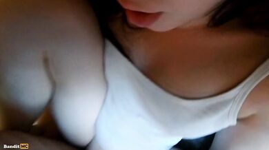 Cum inside a passionate brunette