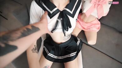 Check who fucks better, a girl of 18 or a sex doll from "Tantaly" - pinkloving