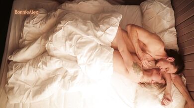 Loving couple having sex in tight embrace