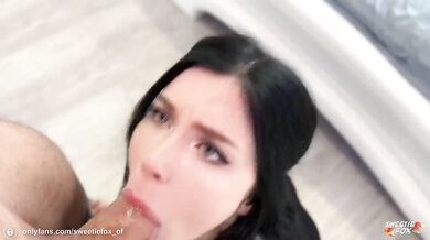 Horny StepSis Learns to Suck Using My Dick and Gives Herself Hard Fuck POV