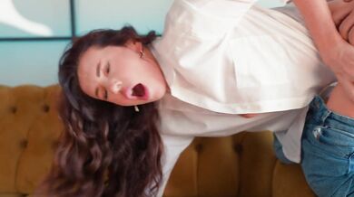 Watching porn with my hot stepmom ended up fucking her