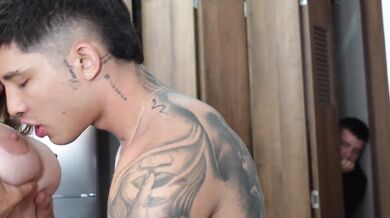 Voyeur Husband lets his Neighbor to get pregnant his Wife cuckold - Danner Mendez - Sara Blonde