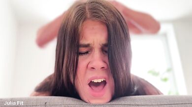 Schoolgirl Takes in Mouth After ANAL