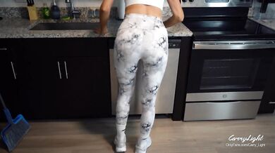 Young Shy Maid gets Naked for Money and takes huge cock in tight pussy CarryLight Milf