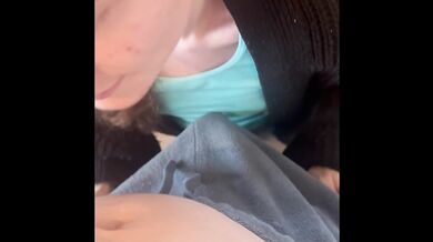 Gorgeous Teen Gets On Her Knees For Daddy