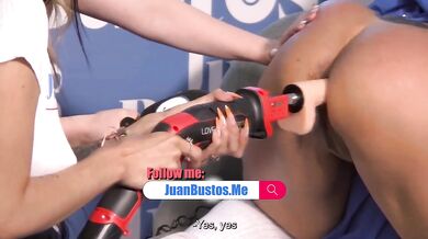 Latin girl is fucked by dildo drill on her big ass, Helen Star y Alexa lewis | Juan Bustos Podcast