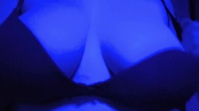 a close up of my big bouncing boobs