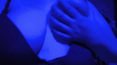 a close up of my big bouncing boobs