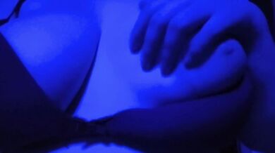 a close up of my big bouncing boobs