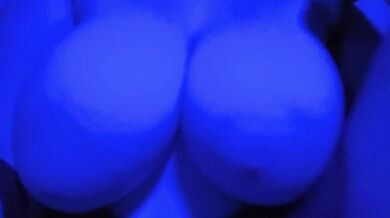 a close up of my big bouncing boobs