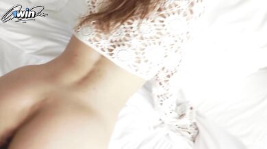 Sexy little slut rides my dick with pleasure in different positions - rough POV