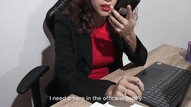 JOI Your boss gives you instructions for masturbation