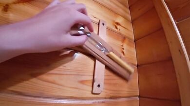 SAUNA ADVENTURE PT2: Left alone with a slutty milf and made me cum