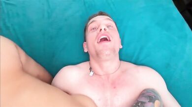Bi BBG Threesome - Jock Gets Anal While He Fucks Big Booty Blonde Slut - Steve Rickz