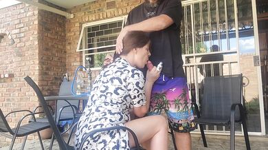 Mutual masturbation with my neighbors wife turns into outdoor creampie