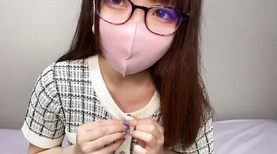 Today, she is a serious, but really naughty, lascivious woman with glasses!