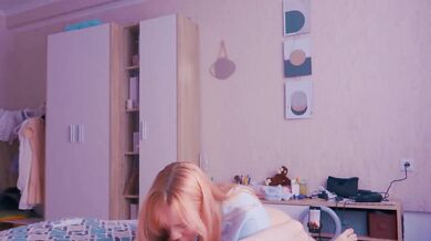 Cozy homemade sex with all natural teen girlfriend