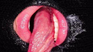 CLOSE UP POV: FUCK My Perfect LIPS with Your BIG HARD COCK and CUM In MOUTH! Balaclava BLOWJOB ASMR