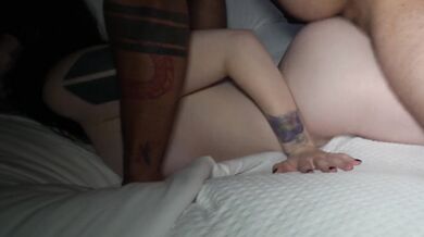 Big Tit Tindergirl gets PRONEBONED and RIDES with OIL all over her TITS