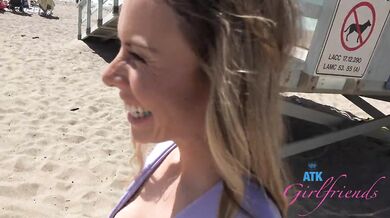 Sloppy Blowjob and fun in the car with Summer Vixen on Beach date POV