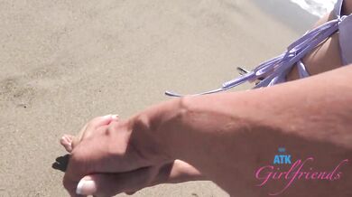 Sloppy Blowjob and fun in the car with Summer Vixen on Beach date POV