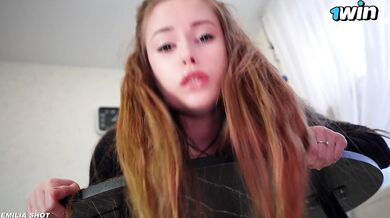 Oh no! I cheated on my husband again with his friend! on my leather skirt