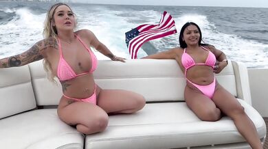 Kali Roses and Brandyslicious Get fucked On a Yacht - Big Asses - Big tits- Teddy Tarantino