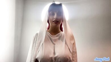 the BLASPHEMOUS BUSTY Madonna wants rough sex and cum on tits